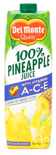 Del Monte Pineapple with vitamins A-C-E Tetra	1L